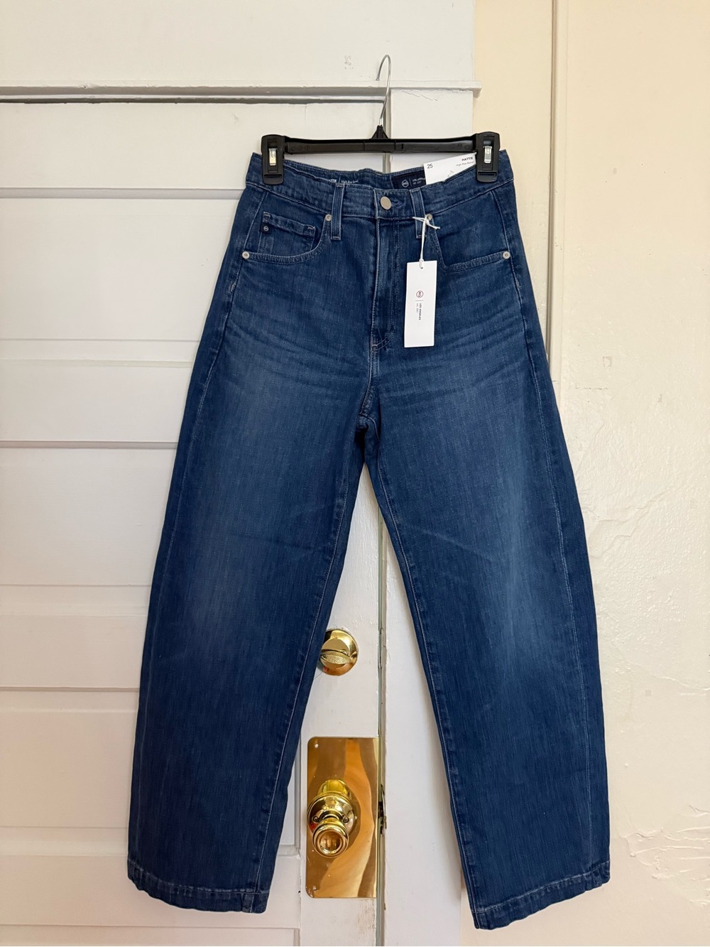 Ag Adriano Goldschmied Straight Leg Jeans - Dark Blue